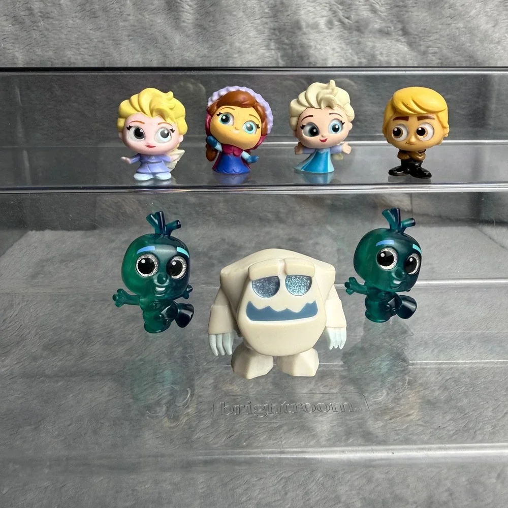 Disney Doorables Frozen Lot 7 Figures Elsa Anna Kristoff Marshmallow Olaf